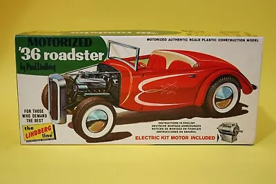 Vintage Rare Lindberg Toy Car Ford A Rod 1960 Motorized '36 Roadster USA Made • $99.90