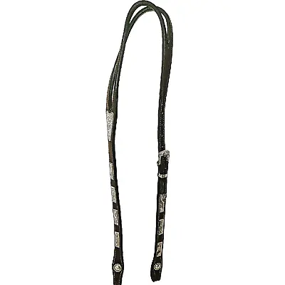 Vintage Sterling Silver Bars Poco Lena Shaped Ear Ranch Show Bridle Headstall • $519.99