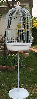 58  Round Dome Bird Flight Cage W/Stand For Lovebirds Finches Canary Cockatiel • $69.73