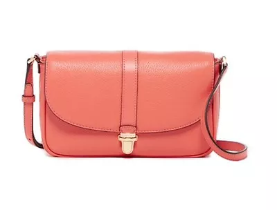 MICHAEL Michael Kors Charlton Large Leather Crossbody Pink Grapefruit NWT • $126