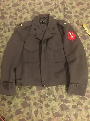 Late Ww2 Korea Usmc Officer Tailord Vandergrift Jacket Large Size Major 2 Div  • $189