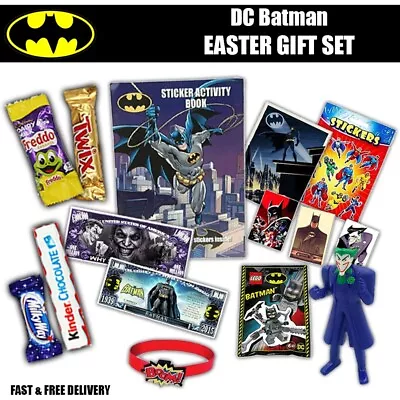 DC Batman & Joker - Kids Easter Chocolate Superhero Gift Set - Party Bag Toys • £13.99