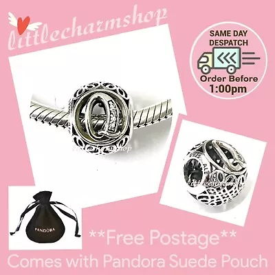 NEW Authentic Genuine PANDORA Vintage Letter Q Openwork Charm - 791861CZ RETIRED • $48.50