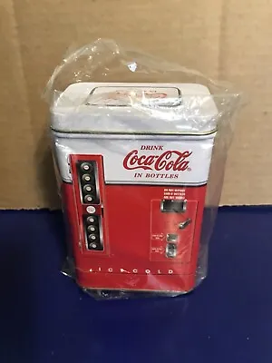 Vintage COCA-COLA 1997 Tin Box - Bottle Vending Machine  - Brand New • £26.59