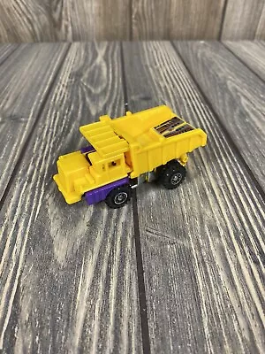 Vintage 1980 1984 Transformer Decepticon Yellow Purple Car Kids Toy • $7.49