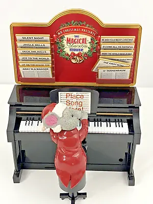 Mr Christmas Animated The Magical Maestro Mouse Piano WORKS 12 Songs • $69.99