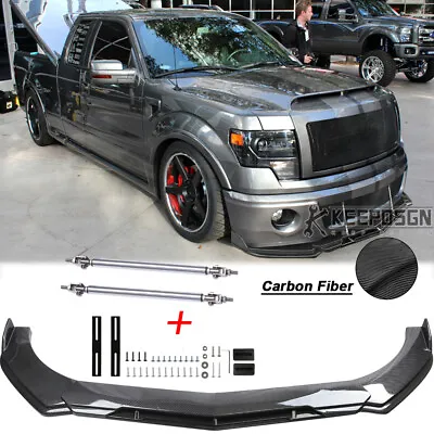 For Ford F-150 Front Bumper Lip Splitter Parts Accessories Body Kit CARBON FIBER • $103.77