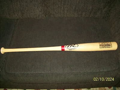 Mark McGwire Rawlings 1999 Wood 34  Baseball Bat 500 Home Runs Nice • $45
