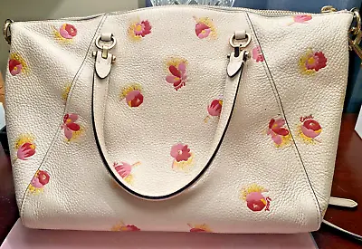 Coach  With Pop Floral Print Coach Leather Handbag Retails At $300 • $39.99