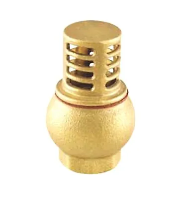 1-1/4  NPT Pipe Female Threaded Brass Foot Check Valve FPT One Way Inline Screen • $17.95