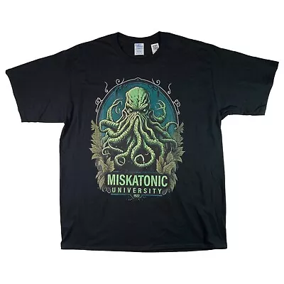 Miskatonic University 1922 Cthulhu Men's T-Shirt XL Graphic Tee Black Ring Spun • $24.99