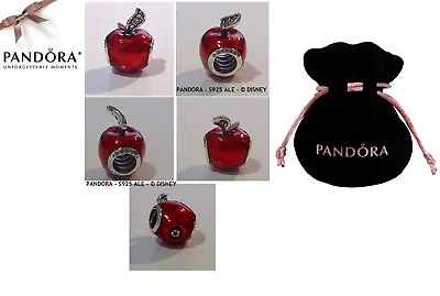 $38 • Buy Pandora Disney Snow White’s Apple Charm - 791572EN73 - Free Pouch & Post