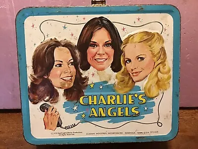 Charlies Angels Metal Lunchbox With Thermos Aladdin Vintage 1978 • $124.95