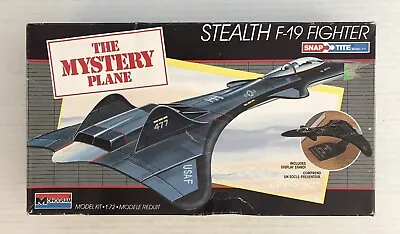 Monogram 1/72 Stealth F-19 Fighter The Mystery Plane Snap Tite Plastic Kit 1128 • $62.95