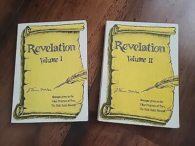 Vintage Thru The Bible Radio Books By J Vernon McGee Revelation Volume 1 & 2 • $12.99