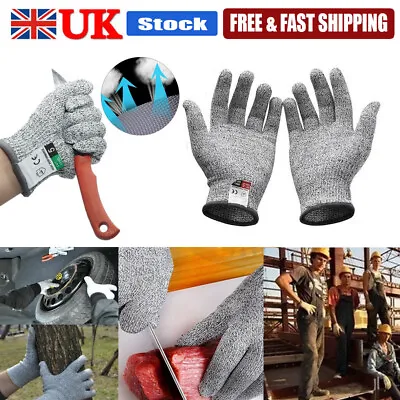 Safety Stainless Steel Cut Proof Stab Resistant Wire Metal Mesh Butcher Gloves • £7.19