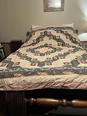 Vintage Beautiful Hand Stitched Quilt 88”x82” Queen Multiple Colors & Designs • $45