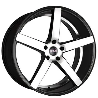 $1699 • Buy 20  Staggered STR Wheels 607 Black Machine Rims