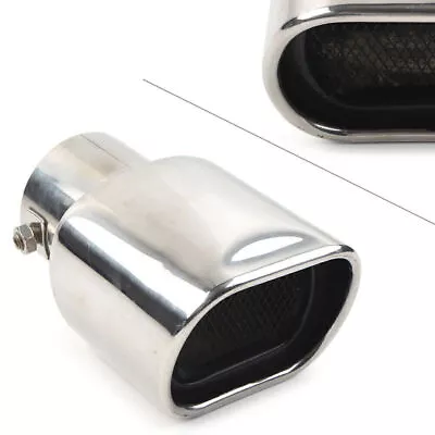 Car Stainless Steel Rear Exhaust Pipe Tail Muffler Tip Square Shape Accessories • $24.59