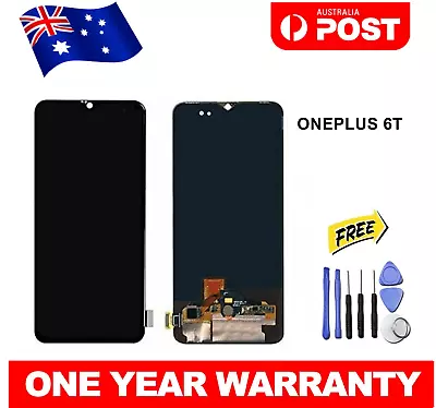 For ONEPLUS One Plus 6T AMOLED LCD Touch Screen Digitizer Replacement Assembly • $89.50