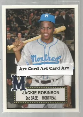 Jackie Robinson Montreal Royals 2022 Baseball Art Card • $5.69