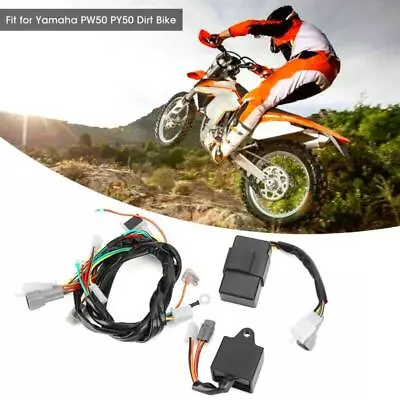 Ignition Wiring Harness  CDI Control Unit Coil Kit For PW50 PY50 Dirt Bike • $25.78