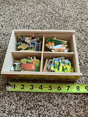 Melissa And Doug Wooden Jigsaw Puzzles In A Box. Good Condition  • $15