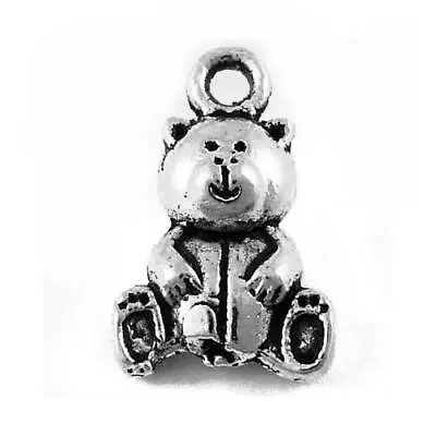 £4.79 • Buy Tibetan Teddy Bear Charms Antique Silver 16mm Pack Of 20