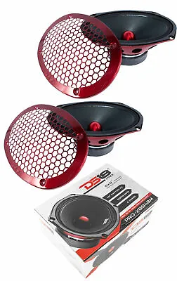 2 DS18 6x9 Midrange Loud Speakers 1100 W 4 Ohm Pro Car Audio Mid Bass PRO-X694BM • $124.90