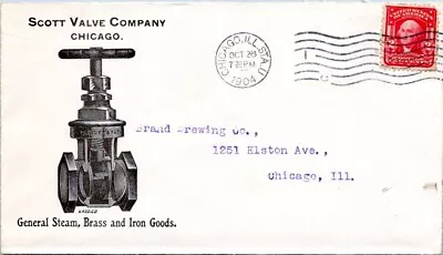 1904 Adv Cover Scott Valve Co. Chicago Steam Brass & Iron Goods • $13