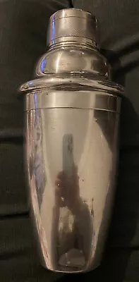 £78 • Buy VINTAGE ANTIQUE 1920s ART DECO SILVER PLATE COCKTAIL SHAKER BARWARE