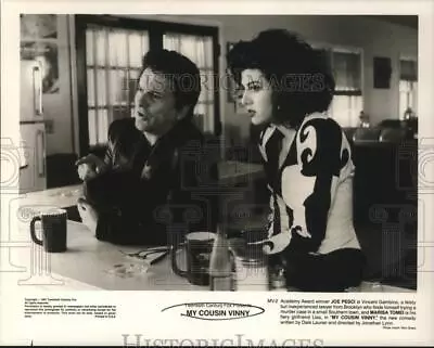 1991 Press Photo Joe Pesci & Marisa Tomei In  My Cousin Vinny  Movie - Lrp67186 • $24.88