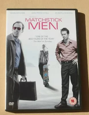 DVD   Matchstick Men  Cert 15 Starring Nicolas Cage Sam Rockwell Alison Lohman • £0.50