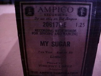 Ampico My Sugar Player Piano Roll • $4.99