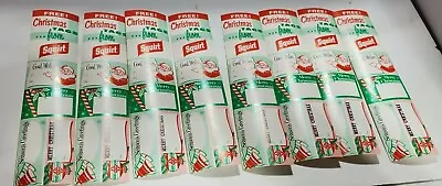 Vintage Christmas Package Name Tags 1960's Squirt Soda Christmas Tags Santa  • $9.95