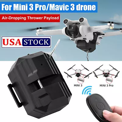 For DJI Mini 2 SE 3 Pro Drone Airdrop Dropper Remote Control Thrower Accessories • $17.99