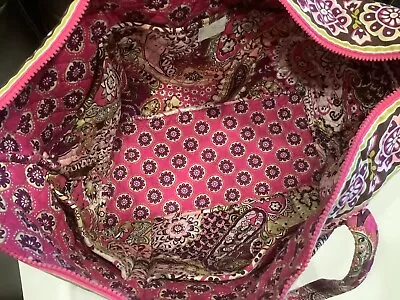 Very Gently Used 1X~Vera Bradley Very Berry Paisley XL Tote Bag ~ HUGE! • $56.99