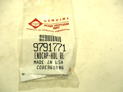 $16.85 • Buy New Genuine Oem Whirlpool 9791771 Refrigerator Door Handle End Cap