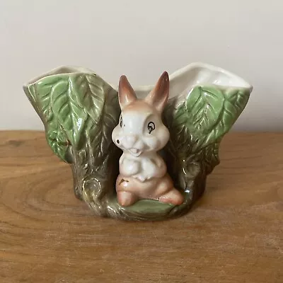 Vintage Vase Featuring A Rabbit By Withernsea Eastgate Pottery Fauna Collection • £0.99