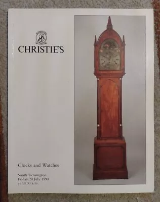 Christie's Clocks And Watches Friday 20 July 1990 South Kensington Catalogue • £20