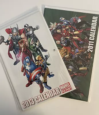 Marvel Comic Sized 2011 / 2013 - Calendar Lot Of 2 • $14