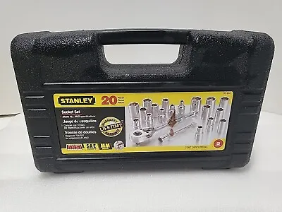 Stanley 92-802 20-Pc. SAE Socket Mechanic Set 1/4 . Drive 20 Piece NOS 2010 NEW! • $17.99