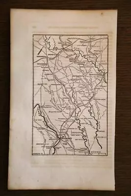 1866 Antique Civil War Map-north Of Richmond Virginia-excellent Detail • $5