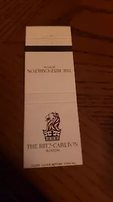 Vintage Matchcover The Ritz-Carlton Boston • $2.50