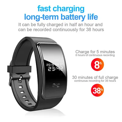 8/32GB Voice Activated Digital Sound Recorder Smart Watch 38 Hour Record Battery • $27.44