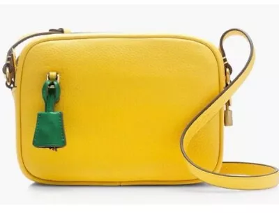 J.Crew New Signet Bag Italian Leather Crossbody Bag Sun Yellow ASO Jenna Lyons  • $109.99