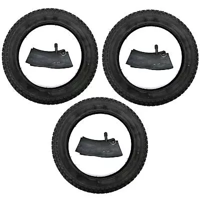 3x Tires + Hose AV 12.5x1.75x2.25  Bicycle Stroller Puky Scooter 47-203 • £21.86