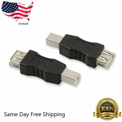 $2.99 • Buy New USB 2.0 Type A Female To USB B Male Adapter Converter