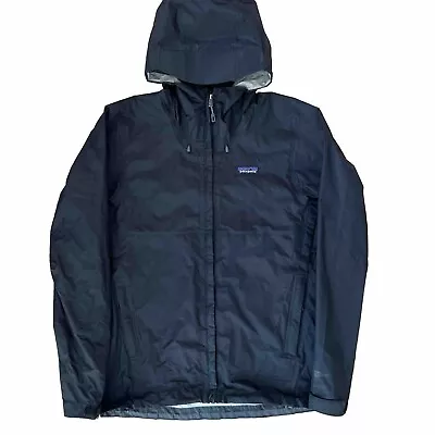 Patagonia Torrentshell Jacket Small Black Full Zip Parka Waterproof Spring • $60