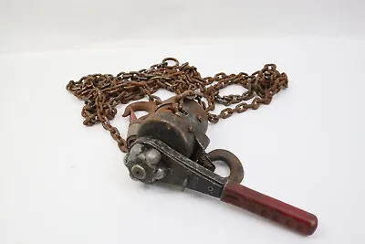 Vintage  Tug It  One Ton Lever Chain Hoist • $39.95